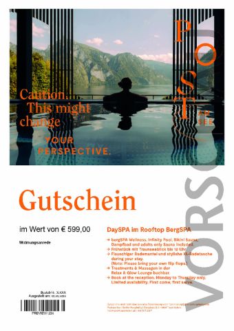 Gutschein DaySPA im Rooftop BergSPA